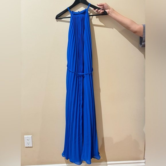 Ted Baker Helyos Pleated Chiffon
Midi Blue Dress size 1 size XS-S - Picture 4 of 7